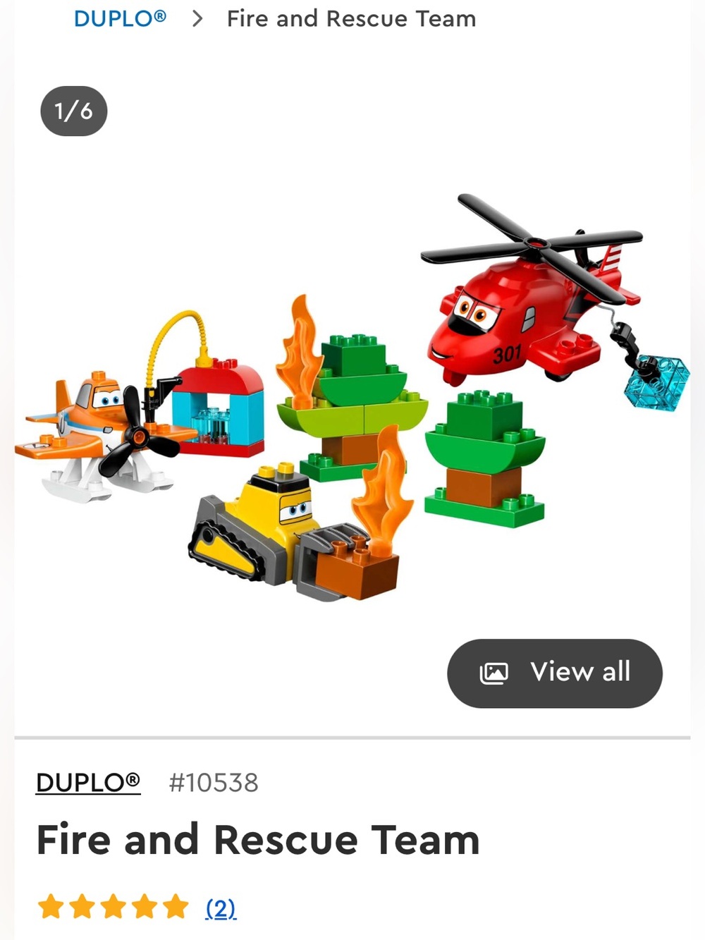 Disney Planes Movie Fire and rescue Legos